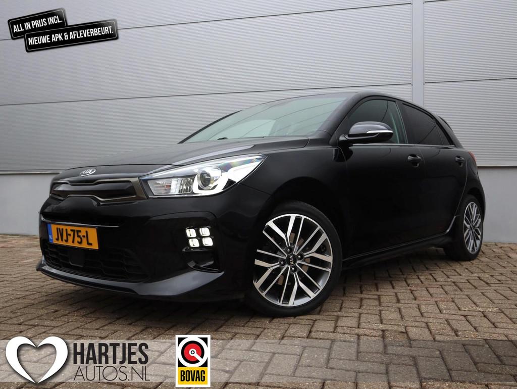 Kia Rio 1.0 TGDI GT-Line 5drs. (Vol-Opties!) 1e eigenaar, Auto's, Kia, Voorwielaandrijving, Gebruikt, Met garantie (alle), Leder en Stof