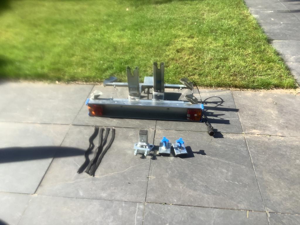 Twinny Load fietsendrager, met accesoires, compleet, Ophalen, 2 fietsen, Gebruikt, Trekhaakdrager