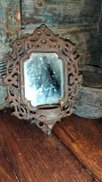 Gietijzeren ijzeren wand spiegel hanger ovaal kaars, Ophalen of Verzenden