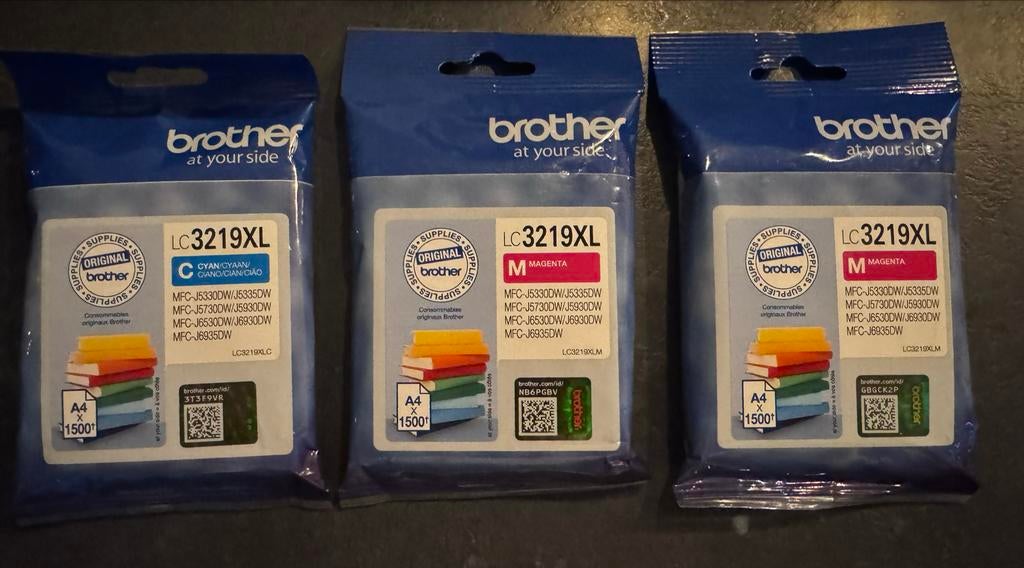 Brother LC3219XL Inktcartridges - Origineel & Budget, Ophalen, Nieuw, Cartridge