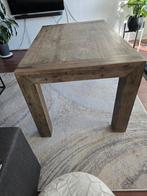 Robuuste eettafel met bijpassend IKEA bankje, Huis en Inrichting, Tafels | Eettafels, Gebruikt, 100 tot 150 cm, Modern, Rustiek