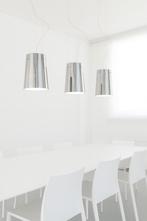 2x Prandina Sera S1 mondgeblazen glas gespiegeld, Huis en Inrichting, Lampen | Hanglampen, Ophalen, Zo goed als nieuw, Glas, Minder dan 50 cm