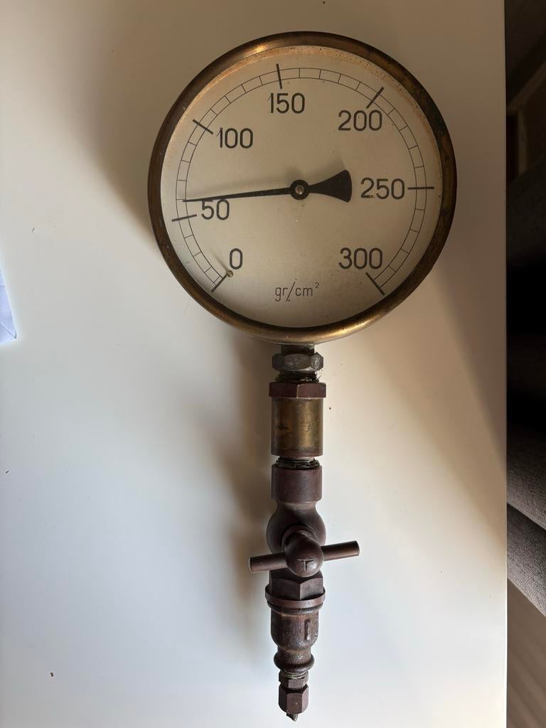 Vintage Manometer - Decoratief Antiek Meetinstrument, Ophalen of Verzenden