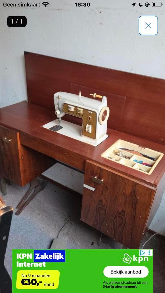 Blad voor naaitafel - Zoals op foto Gezocht, Hobby en Vrije tijd, Naaimachines en Toebehoren, Gebruikt, Toebehoren, Overige merken