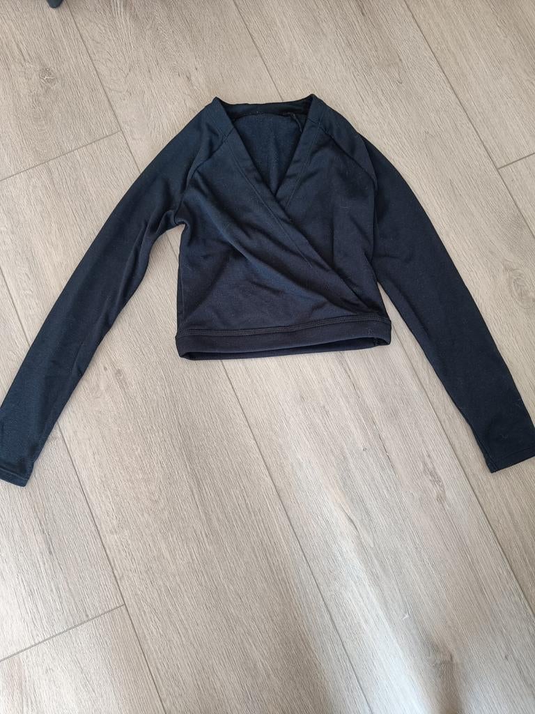 Zwart ballet vestje voor meisjes, maat 133-142 cm (10 jaar), Ophalen of Verzenden, Gebruikt, Decathlon, Jongen of Meisje