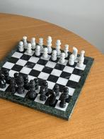 Marmeren XL groot schaakspel bord set chess steen, Een of twee spelers, Ophalen of Verzenden, Zo goed als nieuw