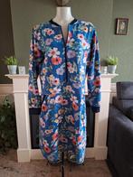 Mooi Vrolijk bloemen jurk XXL 44 46, Maat 46/48 (XL) of groter, Zo goed als nieuw, Verzenden, Blauw