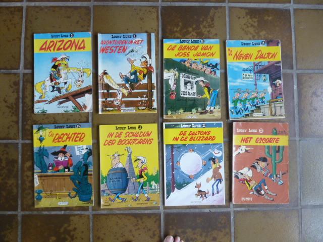 Lucky Luke - Dupuis - 8 stuks, Meerdere stripboeken, Ophalen of Verzenden, Gelezen, Dupuis