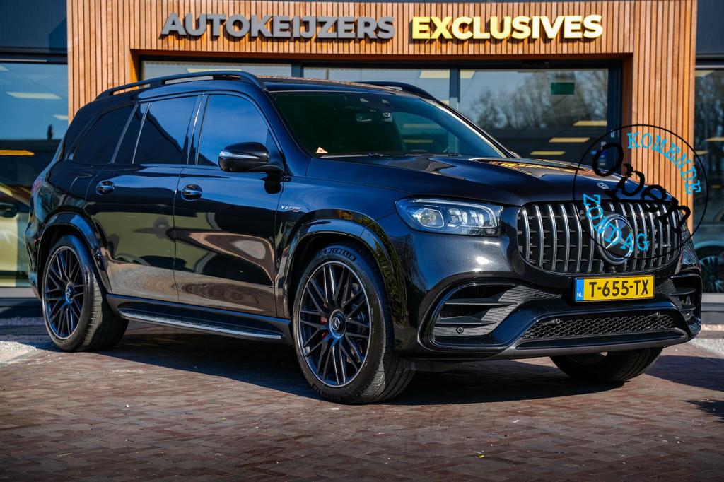 Mercedes-Benz GLS AMG 63 4MATIC+ Premium Plus V8 612PK 7 per, Gebruikt, 7 stoelen, Zwart, Leder