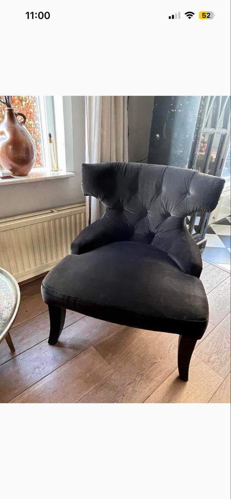 Fauteuil, stoel in goede staat, Gebruikt, 75 tot 100 cm, Ophalen of Verzenden, Stof