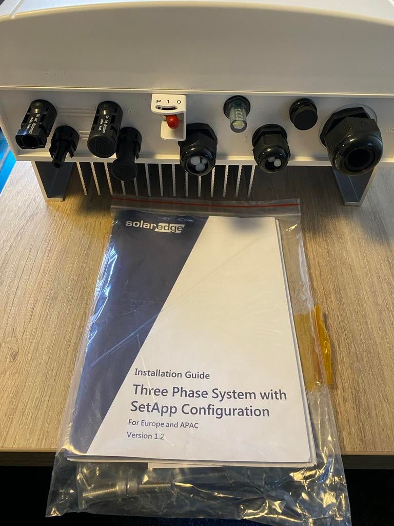 SolarEdge omvormer 10kw + optimizers P401 22x, Ophalen, Zo goed als nieuw, Overige typen, 200 wattpiek of meer