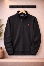 Polo Ralph Lauren Heren Half Zip Sweater Zwart – Maat XL, Ophalen of Verzenden, Zo goed als nieuw, Maat 56/58 (XL), Zwart