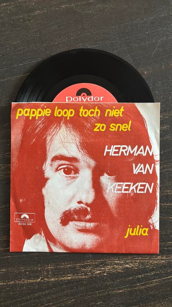 Herman van Keeken - Pappie loop toch niet zo snel, Cd's en Dvd's, Vinyl Singles, Ophalen of Verzenden, Zo goed als nieuw, Nederlandstalig