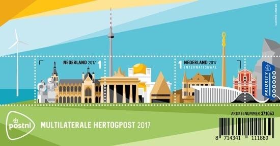 Nederland NVPH nr 3565 postfris Multilat. Hertogpost 2017, Postzegels en Munten, Postzegels | Nederland, Ophalen of Verzenden