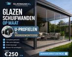 Glazen Schuifwand Op Maat- Vanaf €250 p/m- Direct Leverbaar, Tuin en Terras, Ophalen of Verzenden, Nieuw, Veranda