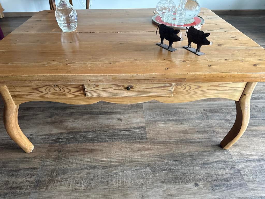 Rustieke houten salontafel met lade, Ophalen of Verzenden