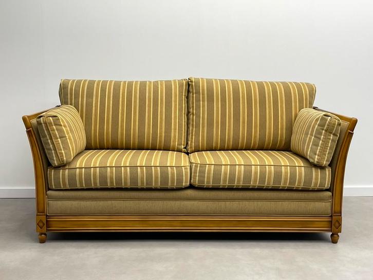 Vintage Art Deco bankje, Huis en Inrichting, Banken | Voetenbanken en Poefen, Zo goed als nieuw, 125 cm of meer, Rechthoekig, Hout