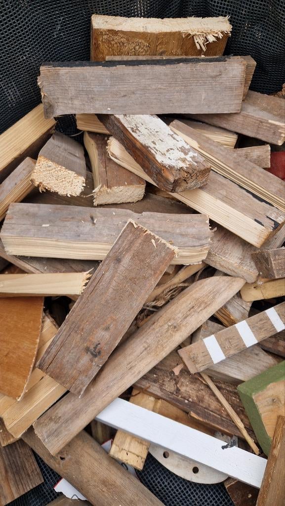 Gratis af te halen stookhout. Klein gemaakt voor kachel., Tuin en Terras, Haardhout, Ophalen of Verzenden