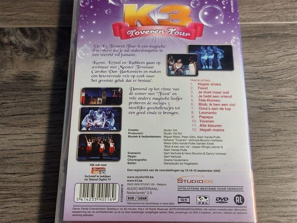 K3 - Toveren Tour [DVD], Alle leeftijden, Ophalen of Verzenden, Zo goed als nieuw