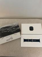 Apple Watch Ultra 2 49mm Titanium Blue Ocean Band, Blauw, Hartslag, IOS, Nieuw
