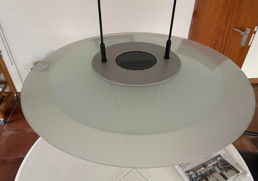 Nebula hanglamp met ledlamp, diameter 60 cm, Ophalen, Gebruikt, Glas, 75 cm of meer