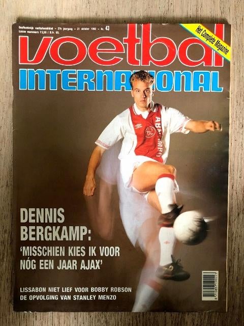 Voetbal International, 27e  jaargang, nr. 43, 1992, Ophalen, Gebruikt, Overige binnenlandse clubs, Boek of Tijdschrift