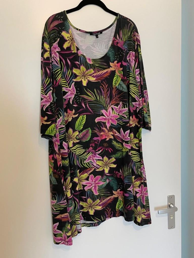 Tuniek Twister maat 4 viscose lelies motief, Kleding | Dames, Grote Maten, Ophalen, Overige kleuren, Blouse of Tuniek, Gedragen