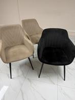 Velvet stoelen te koop, Ophalen, Zo goed als nieuw, Minder dan 75 cm, 50 tot 75 cm