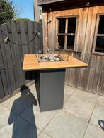 Cosi vuurtafel / bartafel met teakhout inclusief accessoires, Ophalen, Zo goed als nieuw