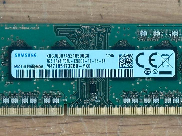 Samsung 4GB 1Rx8 PC3L-12800S Laptop geheugen 260 stuks, Computers en Software, RAM geheugen, Zo goed als nieuw, Laptop, 4 GB, DDR3