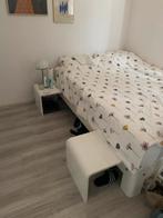 Auping Auronde bed 140x200 (incl. 2 nachtkastjes), Ophalen, Gebruikt, Wit, 140 cm