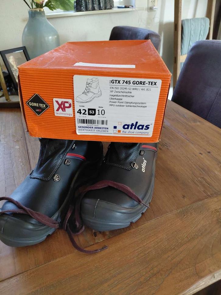 Nieuwe Atlas GTX 745 Gore-Tex Werkschoenen Maat 42 S3, Doe-het-zelf en Verbouw, Veiligheidskleding, Nieuw, Ophalen of Verzenden