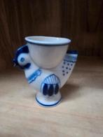 Antiek Delfts Blauw Kippen Eierdopje - Handgeschilderd, Ophalen of Verzenden