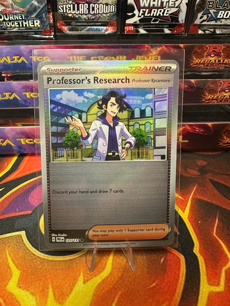 Professor's Research (xPRE 125)Pokeball Prismatic Evolutions, Ophalen of Verzenden, Zo goed als nieuw, Losse kaart, Foil