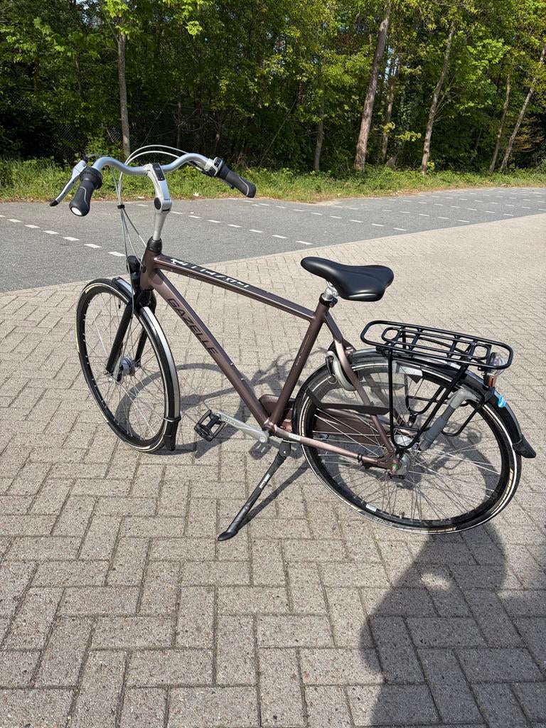 Gazelle Chamonix Pure heren stadsfiets, Ophalen, Versnellingen, Gazelle, 53 tot 56 cm