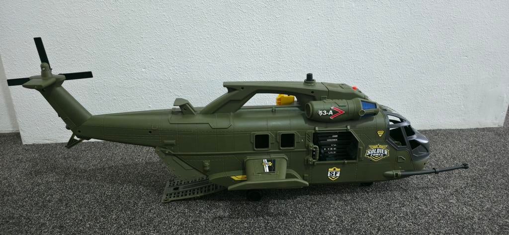 Grote plastic speelgoedhelikopter - Soldier Force (30 cm), Ophalen of Verzenden, Gebruikt