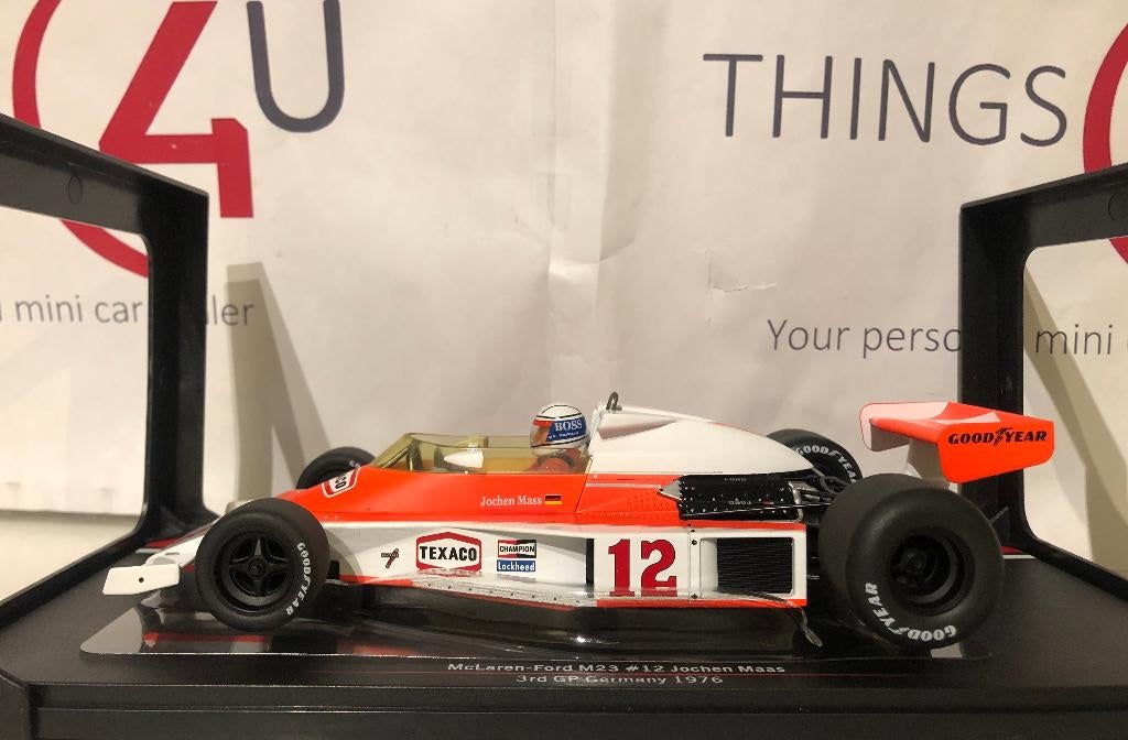 MCG 1:18 McLaren Ford M23 GP Duitsland 1976 Mass, Hobby en Vrije tijd, Modelauto's | 1:18, Ophalen of Verzenden, Nieuw, Auto, Overige merken