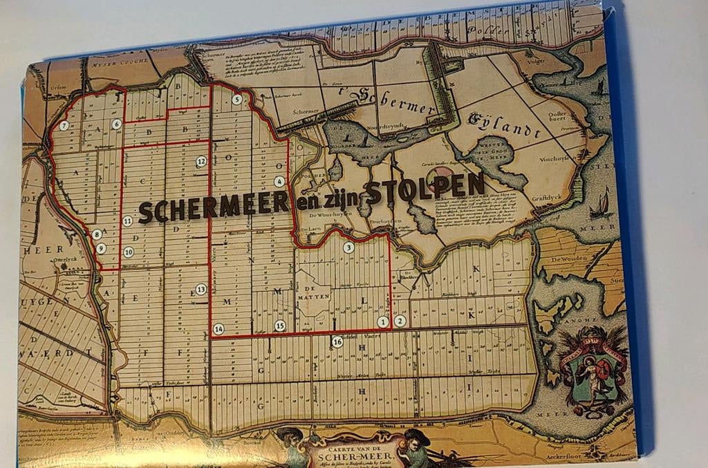 Nederland SCHERMEER en zijn STOLPEN - Map met 16 ansichtkaar, Verzamelen, Ophalen of Verzenden, Zuid-Holland