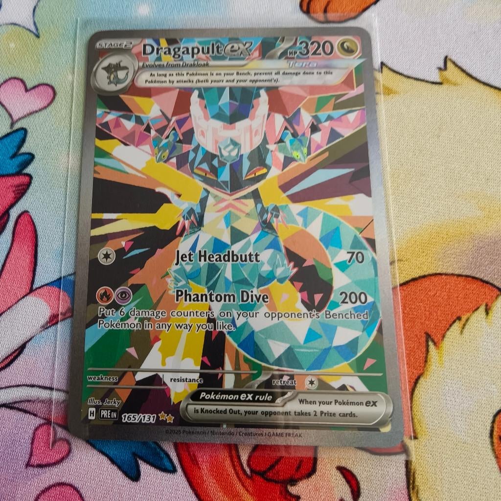 Pokemon dragapult nm sir prismatic, Ophalen of Verzenden, Zo goed als nieuw, Losse kaart, Foil