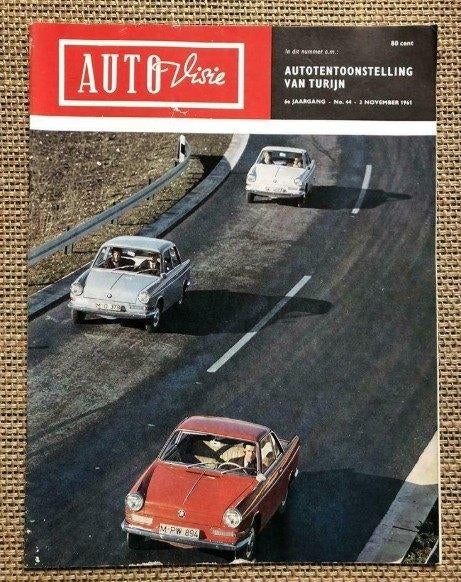 AutoVisie 1961: Test Volkswagen 1500, Salon van Turijn, Ophalen of Verzenden, Gelezen, Algemeen