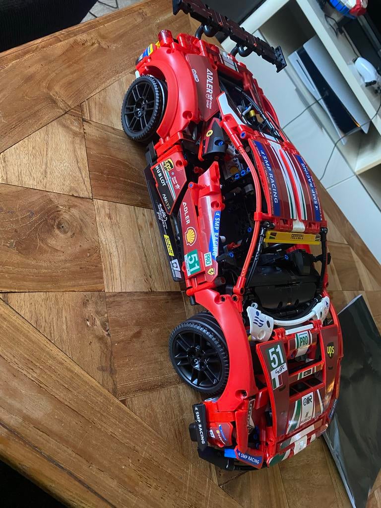 Lego Technic Ferrari 488 GTE AF Corse #51, Gebruikt, Lego, Ophalen of Verzenden, Technic