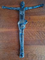 Bronzen beeld, wandsculptuur van Jezus, Ophalen of Verzenden, Zo goed als nieuw, Beeld(je)