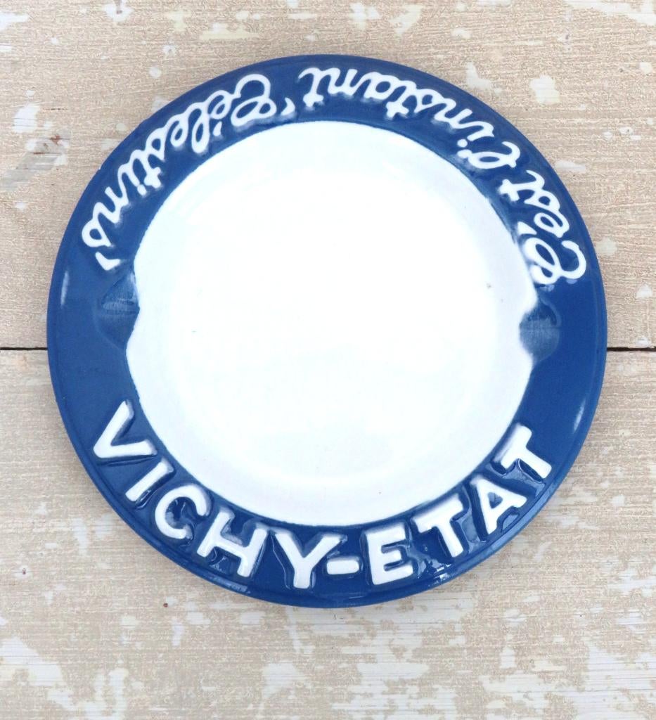 Vintage reclame asbak ” Vichy-Etat”, Antiek en Kunst, Ophalen of Verzenden