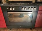 ETNA gasfornuis met oven 90 cm zwart, Ophalen, Gebruikt, 60 cm of meer, Gas