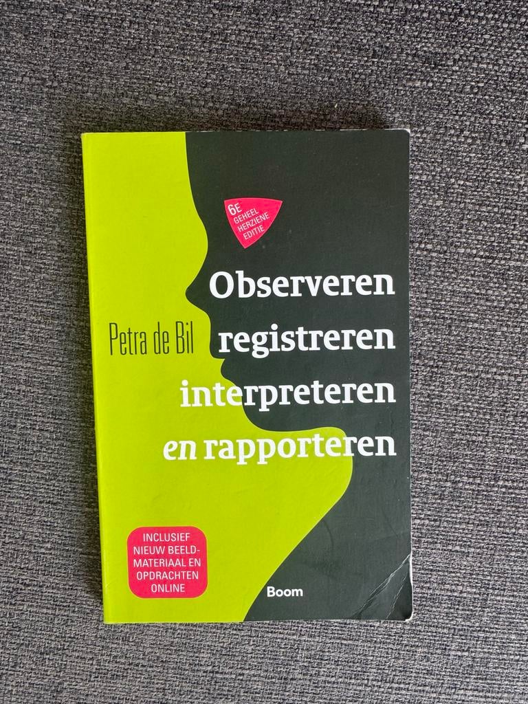 Observeren, registreren, interpreteren en rapporteren, Boeken, Studieboeken en Cursussen, Ophalen of Verzenden, Gamma, Gelezen