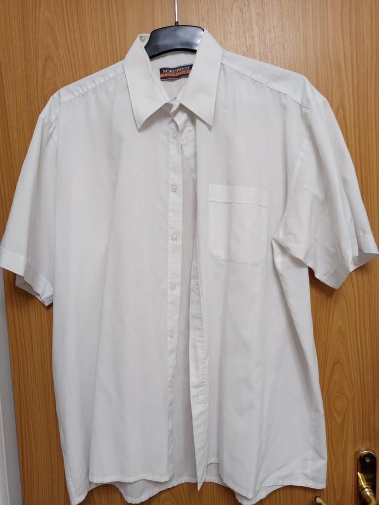 Herenoverhemden met korte mouwen XL (43-44), Kleding | Heren, Overhemden, Ophalen of Verzenden, Zo goed als nieuw, Halswijdte 43/44 (XL)