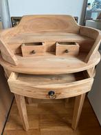 Teak ovale bijzettafel, Ophalen, Zo goed als nieuw