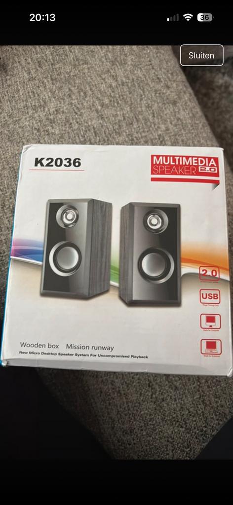 Boxen usb, Ophalen of Verzenden, Nieuw