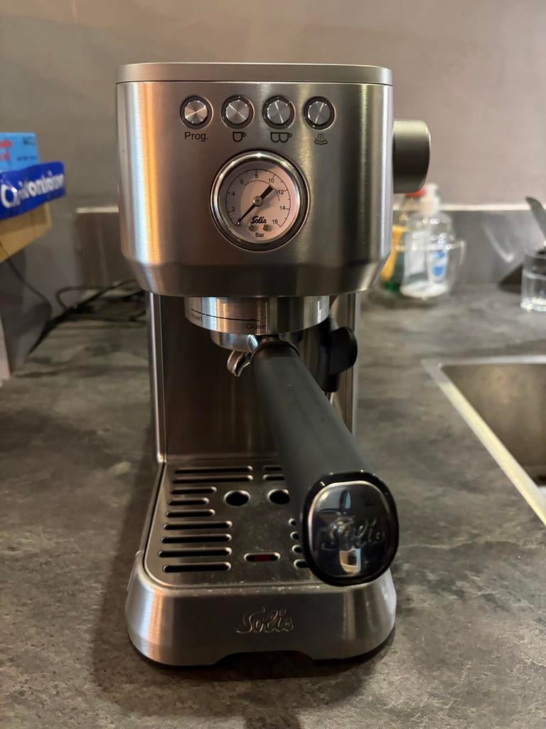 Solis Perfetta Barista Plus Koffiemachine - Topstaat!, Witgoed en Apparatuur, Koffiezetapparaten, Stoompijpje, Espresso apparaat