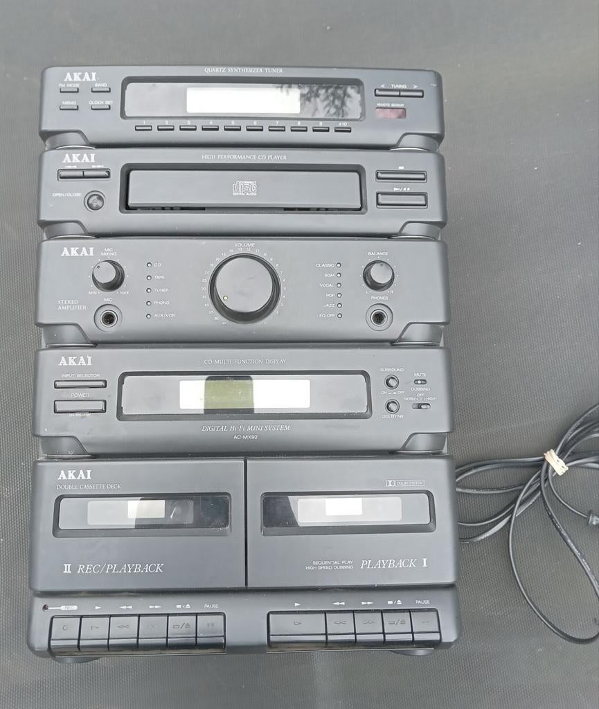 Akai Midi Hi-Fi Stereo Set, Ophalen of Verzenden, Zo goed als nieuw, Tuner of Radio, Akai